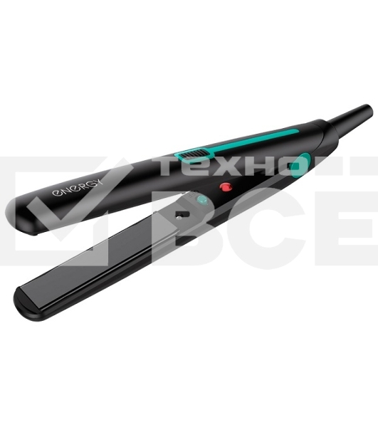 Выпрямитель для волос Energy EN-861 черный/зеленый, 18 мм, 220 °C, 1 режим