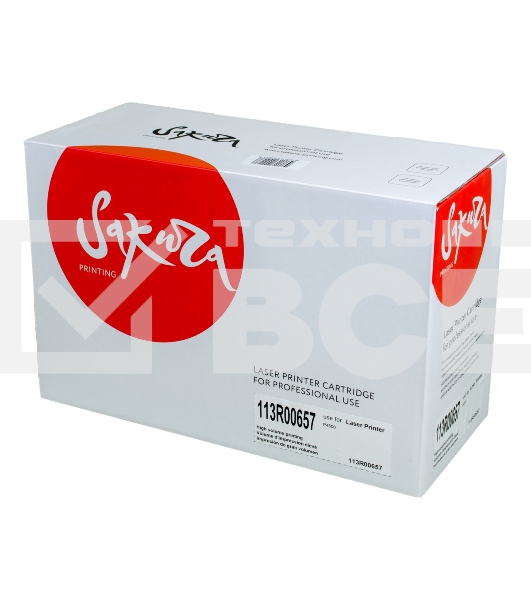Картридж Sakura 113R00657 для Xerox P4500, черный, 18000 к.