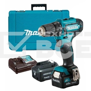 Дрель акк MAKITA DF333DWME  12В,  2х4АчLi-ion, БЗП-10мм, 1700об\мин, 1.1кг, кейс