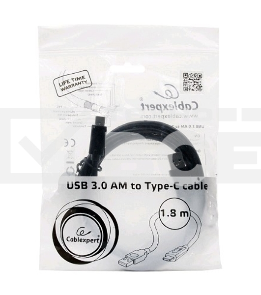 Кабель Cablexpert CCP-USB3-AMCM-6 Кабель USB3.0 AM/USB3.1TypeC, 1.8м, 