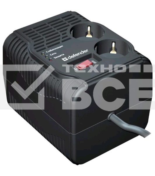 Стабилизатор напряжения Defender AVR Typhoon 600 VA (99032)