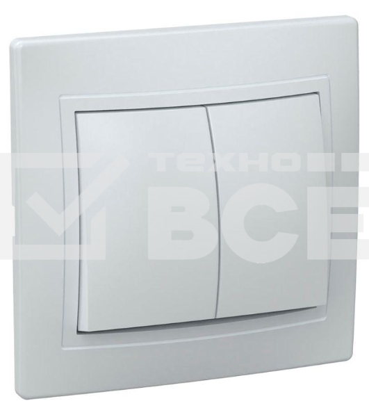Выключатель Iek EVK20-K01-10-DM ВС10-2-0-КБ 2кл 10А КВАРТА (белый)