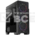 Компьютерный корпус Aerocool / Formula Ore Saturn FRGb-G-BK-v1 (2xUSB, 2xAudio, 0.5 мм,3x120 мм FAN, прозрачная стенка-закаленное стекло, ATX,, фото2