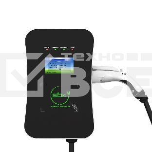 Зарядная станция S'OK Green Energy M3W Series Wallbox EV Charger SM3W10732542-7wf, 1-phase,7kw (32a/ 220v), ocpp 1.6j, rfid, wifi, lan, ip54, кабель 7.5м