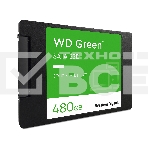 Накопитель SSD WD Green WDS100T3G0A, 1000Gb, SATA III, 2.5