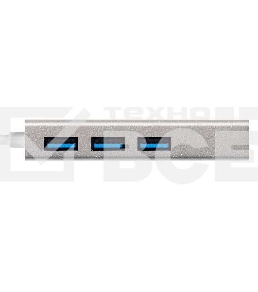 Кабель-адаптер ExeGate EXE-77U3T-45 (USB3.0 --> 3xUSB3.0 + 1xRJ45 UTP 1000Mbps RLT8153)