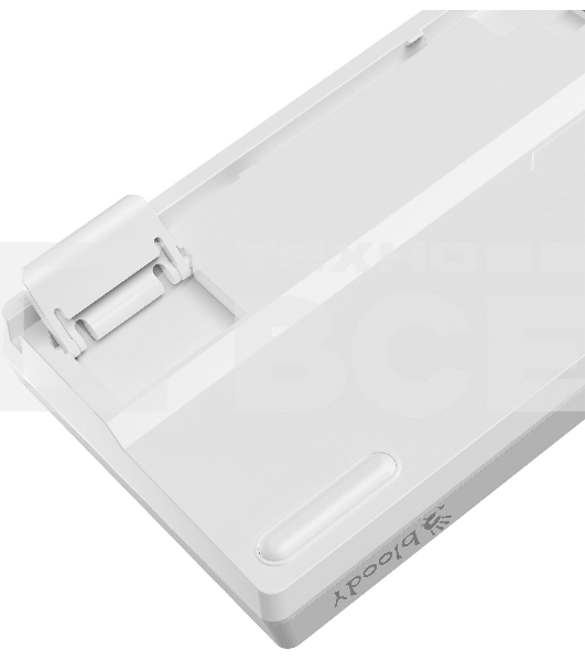 Клавиатура A4Tech Bloody S87 Energy (S87 USB ENERGY WHITE) проводная USB белый/жёлтый