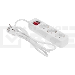 Удлинитель STANDARD 3 гнезда, 1,5м, 3х1,0мм², с/з, с выключателем, белый REXANT, фото4