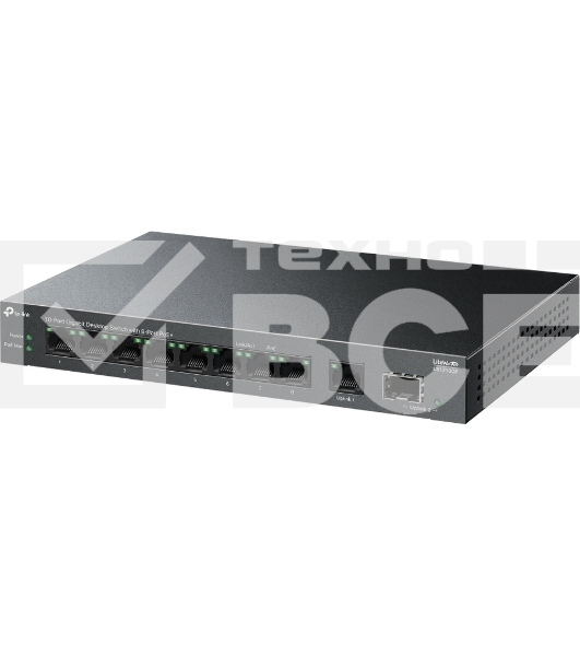 Коммутатор настольный TP-Link LS1210GP с 9 гигабитными портами (8 портов PoE+) и портом SFP
