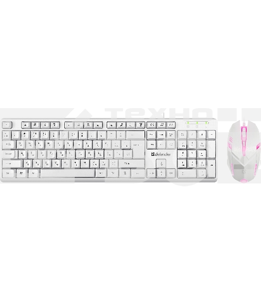 Клавиатура + мышка Defender LINE MOTION C-977 RU WHITE