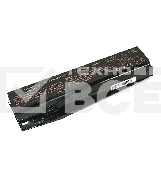 Аккумуляторная батарея для ноутбука Clevo N850HC 10.8V 4400mAh N850-3S2P OEM черный