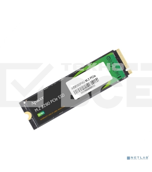 Накопитель SSD Apacer 2Tb, PCIe 3.0 x4, M.2 2280, NVMe, R/W 3500/3000
