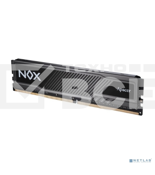 Оперативная память Apacer Nox, DDR4, 8GB (1x8GB), 3200MHz, UDIMM, CL16, с радиатором, серый