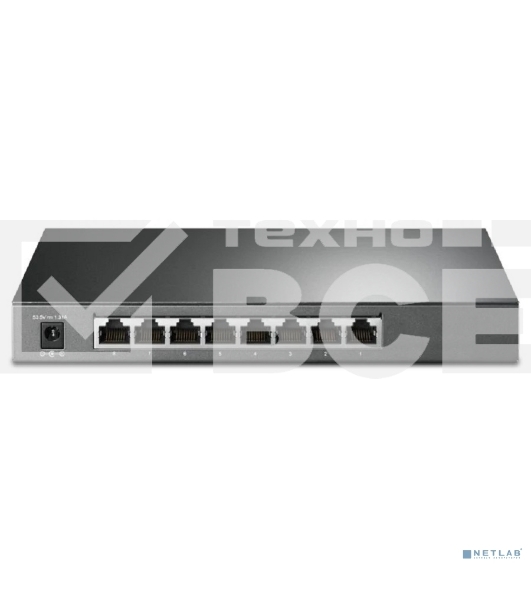 Коммутатор TP-Link JetStream 8-Port Gigabit Smart Switch with 4-Port PoE+, 4× Gigabit PoE+ Ports, 802.3at/af, 62 W PoE Power, Desktop Steel CaseIntegration with Omada SDN Controller, 802.1Q VLAN, STP/RSTP/MSTP, IGMP Snooping, 802.1p/DSCP QoS, ACL, 802.1x,