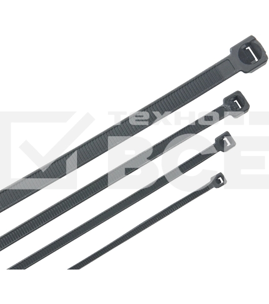 Стяжка пластиковая ITK HKB-W48-L200 200x4.8 мм (упак:100 шт) полиамид внешний (-25/+75) черный