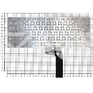 Клавиатура для ноутбука Asus vivobook S14 X411UF черная с подсветкой
