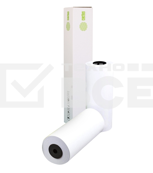 Бумага Cactus Eco CS-LFP80-410457E 410мм-45.7м/80г/м2/белый CIE155% (упак.:2рул)