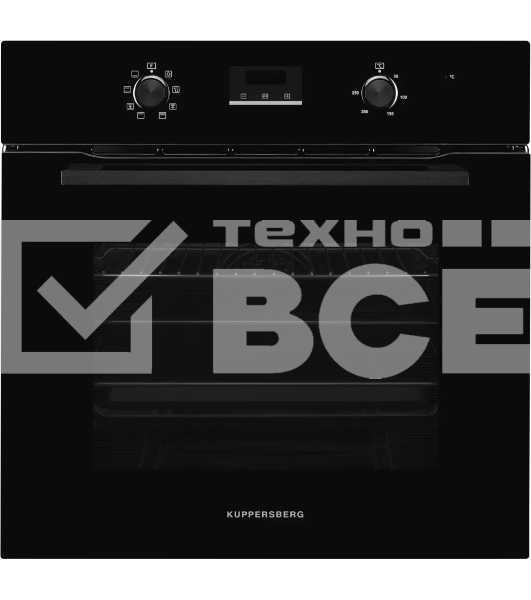 Встраиваемый духовой шкаф Kuppersberg HM 628 Black 60 см, 70 л, 8 режимов, гидролизная очистка, черный