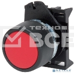 Кнопка плоская прозрачная без фиксации красная Dkc ABHLR1, фото2