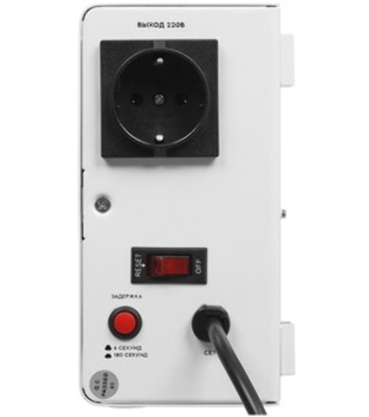 Настенный стабилизатор напряжения SMARTWATT AVR SLIM 1000RW (100W - 260W, 1000VA, 1 кВт, 50 Гц, розеток - 1, LED-дисплей