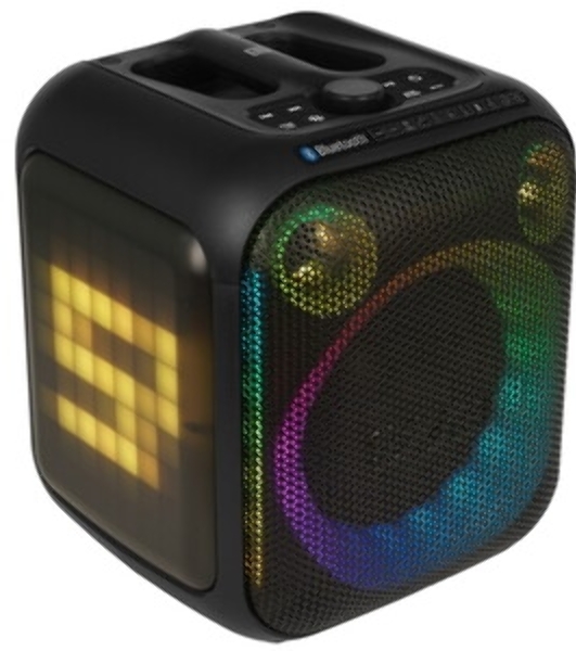 Портативная колонка SVEN PS-880, черный, 1.0, 110 Вт (RMS), Bluetooth, FM, USB, microSD, LED-дисплей, аккумулятор