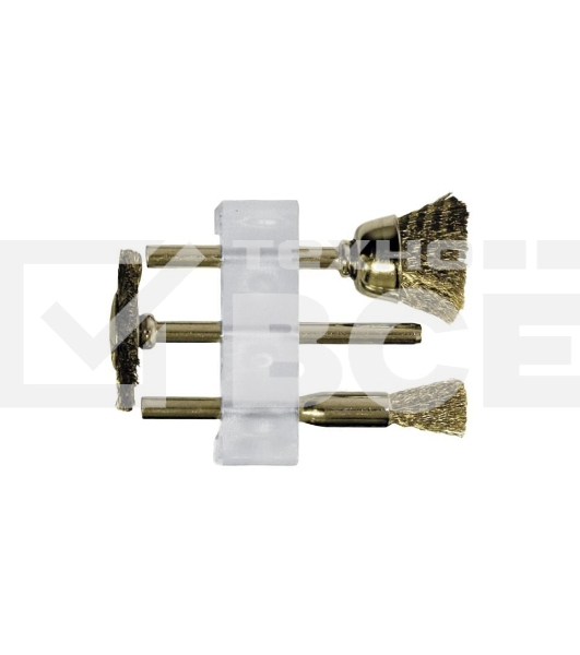 Кордщетка FIT 36906из нержавеющей стали набор 3шт.
