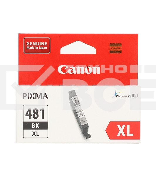 Картридж струйный Canon CLI-481XL BK 2047C001 черный (8.3 мл) для Canon Pixma TS6140/TS8140TS/TS9140/TR7540/TR8540