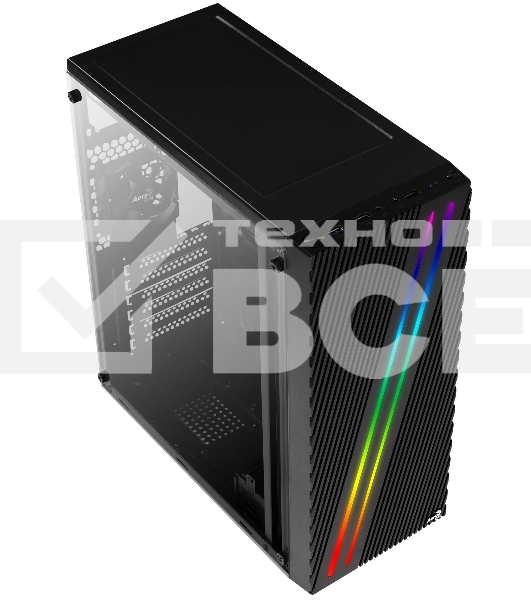 Компьютерный корпус Aerocool  / Formula Streak-A-BK-v1 черный без БП ATX 1x80mm 2xUSB2.0 1xUSB3.0 audio