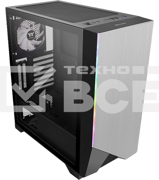 Компьютерный корпус Thermaltake H550 TG RGB черный без БП ATX 5x120mm 5x140mm 2xUSB2.0 1xUSB3.0 audio bott PSU