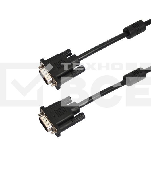Шнур Proconnect VGA - VGA с ферритами, длина 1,8 метра, черный