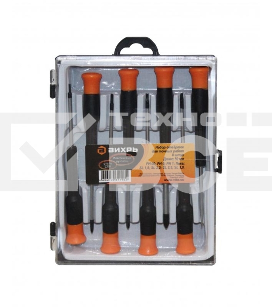 Набор отверток для точных работ ВИХРЬ НОТ 8