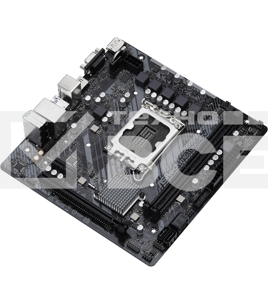 Материнская плата ASRock H610M-HDV, LGA 1700, Intel H610, 2xDDR4, 4xSATA, 1xPCIe 4.0 x16, 1xPCIe x1, 1xHDMI, 1xDP, 1xVGA, 1x 1Gb LAN, 2xUSB-A 3.2 Gen 1, 4xUSB-A 2.0, 3x3.5 мм, 7.1, mATX