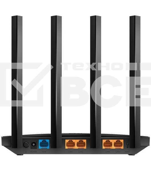 Роутер беспроводной TP-Link Archer C6U AC1200 10/100/1000BASE-TX/4G ready черный