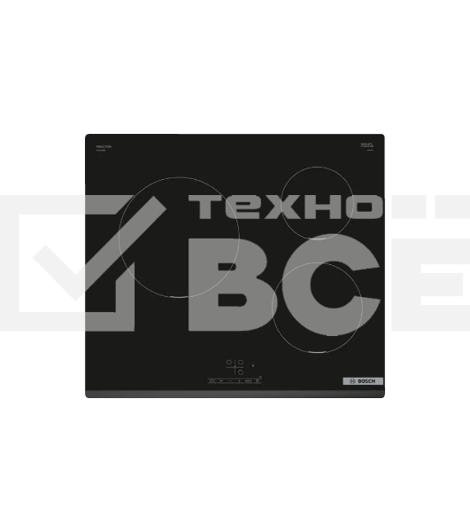 Индукционная варочная панель Bosch PUC631BB5E независимая, конфорок - 3 шт, панель - стеклокерамика, 4.6 кВт