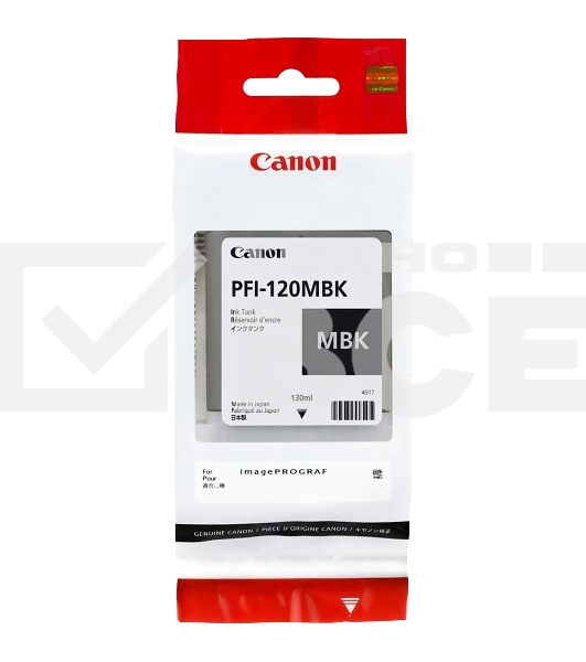 Картридж струйный Canon PFI-120 MBK 2884C001 черный матовый (130мл) для Canon Canon imagePROGRAF TM-200/205
