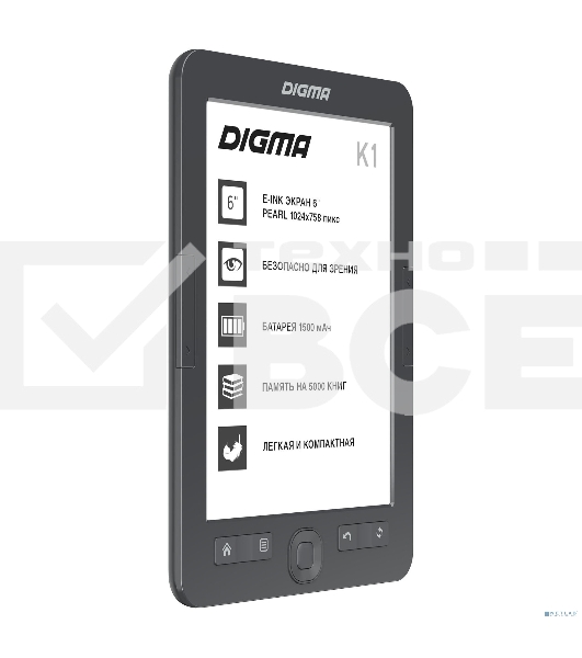 Электронная книга Digma K1 6