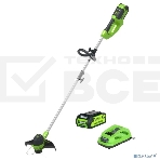 Триммер аккумуляторный Greenworks G40LTK4, 40V, 30 см, с 1хАКБ 4 А.ч и ЗУ 2101507UB, фото 1