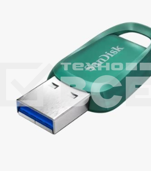 Флеш диск 256GB SanDisk CZ96 Ultra Eco, USB 3.2 Green
