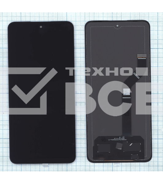 Дисплей для Xiaomi Xiaomi 12 Lite в сборе с тачскрином черный TFT