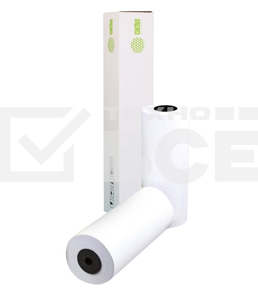 Бумага Cactus Eco CS-LFP80-420457E A2 420мм-45.7м/80г/м2/белый CIE155% (упак.:2рул)