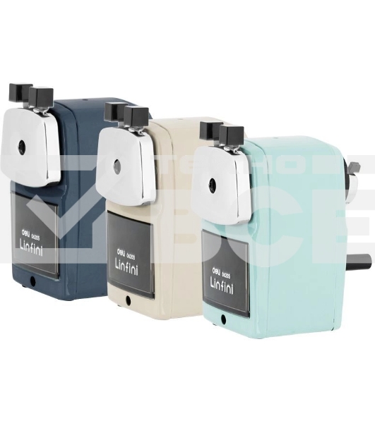 Точилка для карандашей механическая Deli E0620S, 1 отверстие, пластик, ассорти