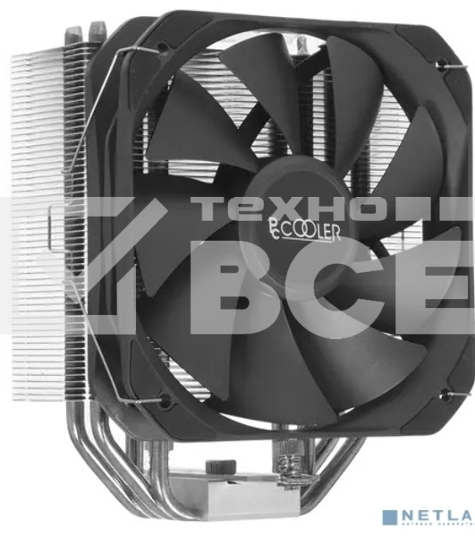 Кулер PCCooler Paladin 400 S115X/1200/1700/AM4 (20 шт/кор, TDP 200W, 130мм PWM FAN, 4 тепловые трубки 6мм, 800-1600RPM, 18-28,6dBa)