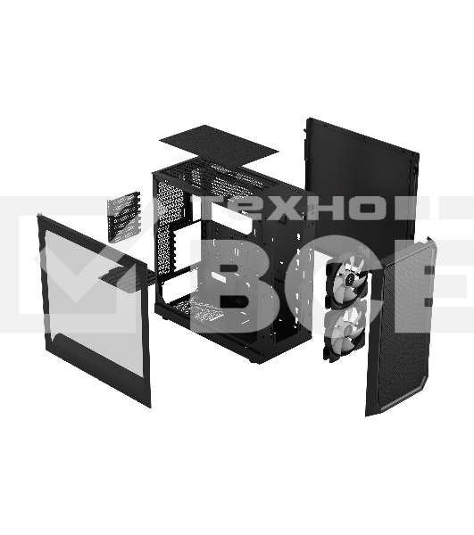 Компьютерный корпус Fractal Design Focus 2 RGb черный TG Clear Tint/FD-C-FOC2A-03