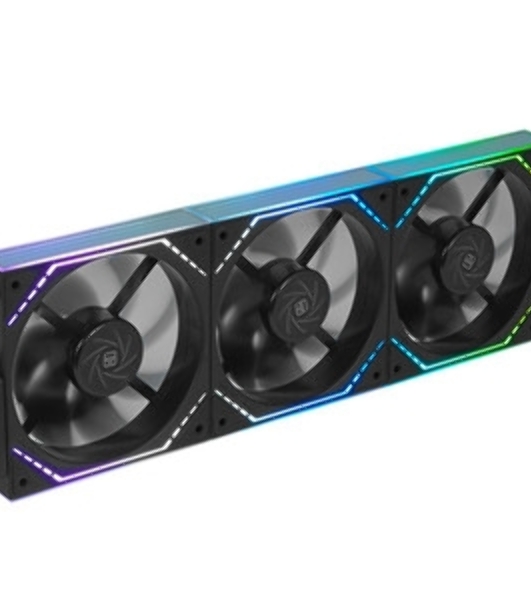Кулер для корпуса Thermalright TL-M12QR Reverse (124x120x25mm, 4-pin PWM, ARGB, 47.6CFM, 23.2dBA, 1500RPM, черный)