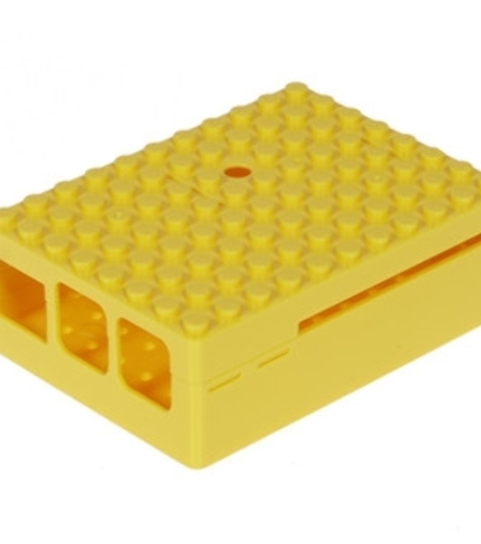 Корпус RA185 yellow для микрокомпьютера Raspberry Pi 3. RA185 Корпус ACD Yellow ABS Plastic Building Block case for Raspberry Pi 3