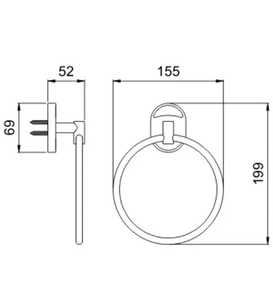 Полотенцедержатель кольцо Potato Genius P2904
