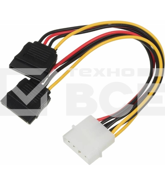 Кабель питания Ningbo Molex/2xSATA 0.18м