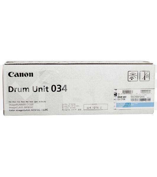 Фотобарабан Canon C-EXV034C cyan голубой, 34000 стр, для iR C1225/iF