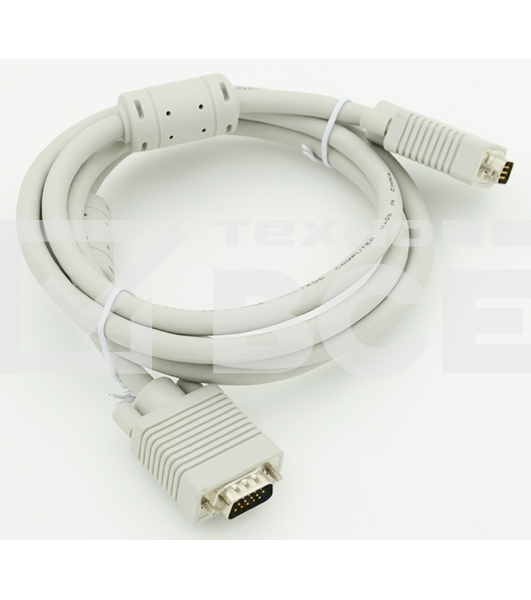 Кабель VGA Premium 15M/15M. Тройной экран, ферритовые кольца 3м