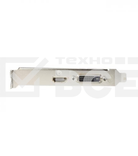 Видеокарта Gigabyte GV-N1030D4-2GL NVidia GeForce GT 1030, 2Gb DDR4/64-bit, PCI-Ex16 3.0, DVI-Dx1, HDMI2.0bx1, LP, 2-slot cooler, Retail